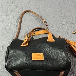 Black and Tan Leather Handbag